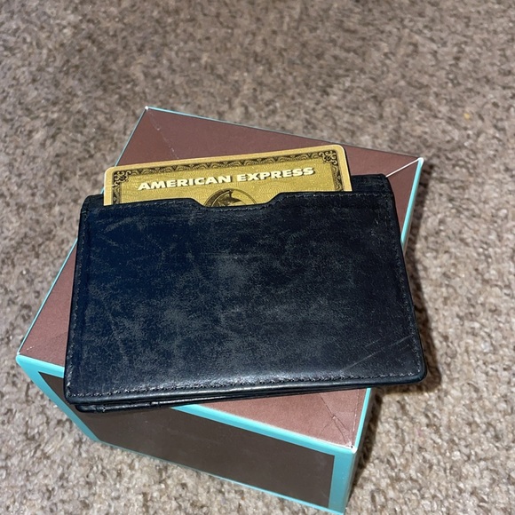 Serman Brands Slim Wallet 3x 4•  • Soft Leather • Black Noire - Picture 4 of 9